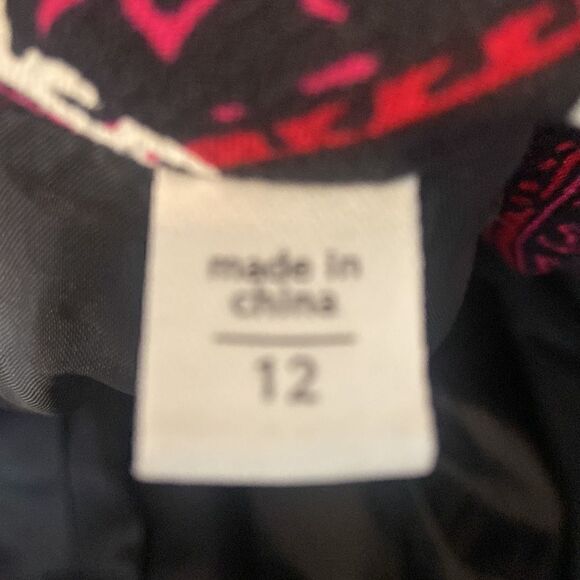 Coldwater Creek Black Pink Paisley Open 3/4 Sleeve Jacket, 12 - Picture 4 of 6